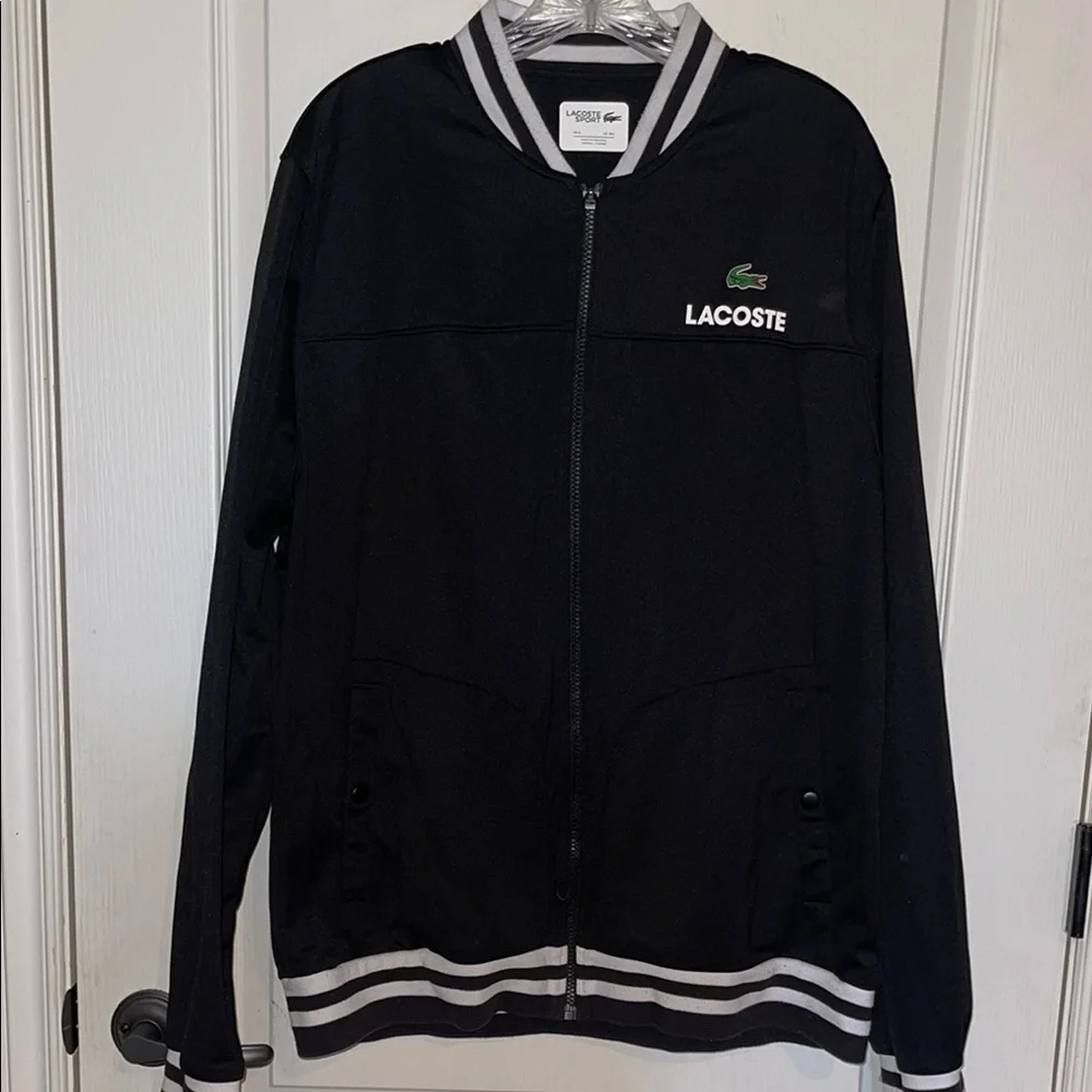 Lacoste Men's Black Bomber Jacket